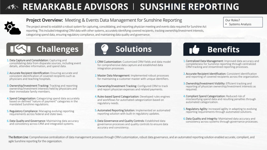 Remarkable Advisors Case Studies Slides - 06 - Sunshine Reporting